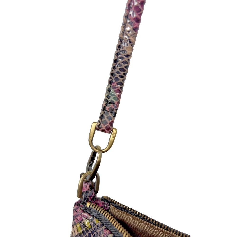 HOBO Darcy Convertible Shoulder Crossbody Snakeskin Leather Mini Purse - Picture 6 of 7